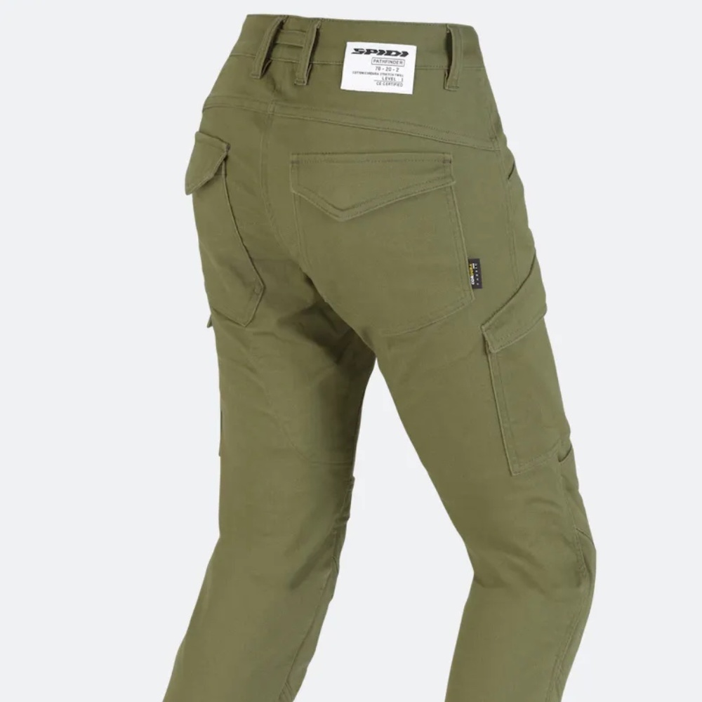 Women's Armored Motorcycle Pants, Spidi NWT, Skinny Fit, Cargo style - Picture 2 of 6
